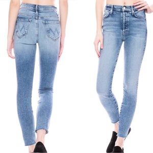 Mother The Stunner Ankle Fray Jeans in Whiplash